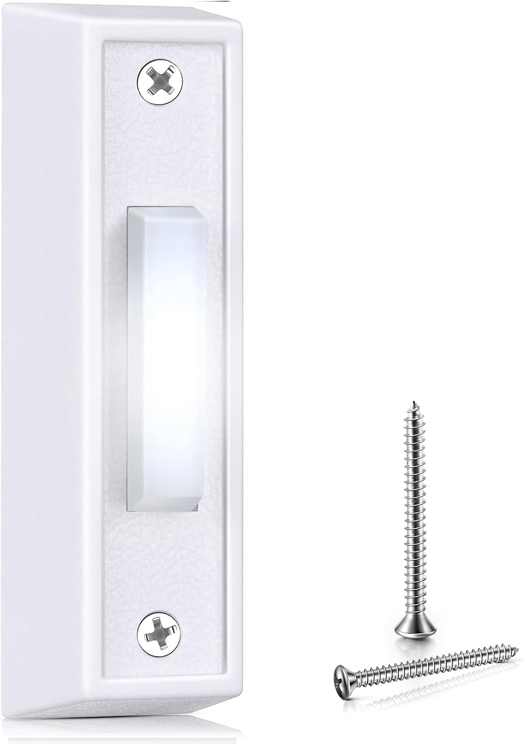 Saillong lighted wired doorbell, White, White, 2 Pack