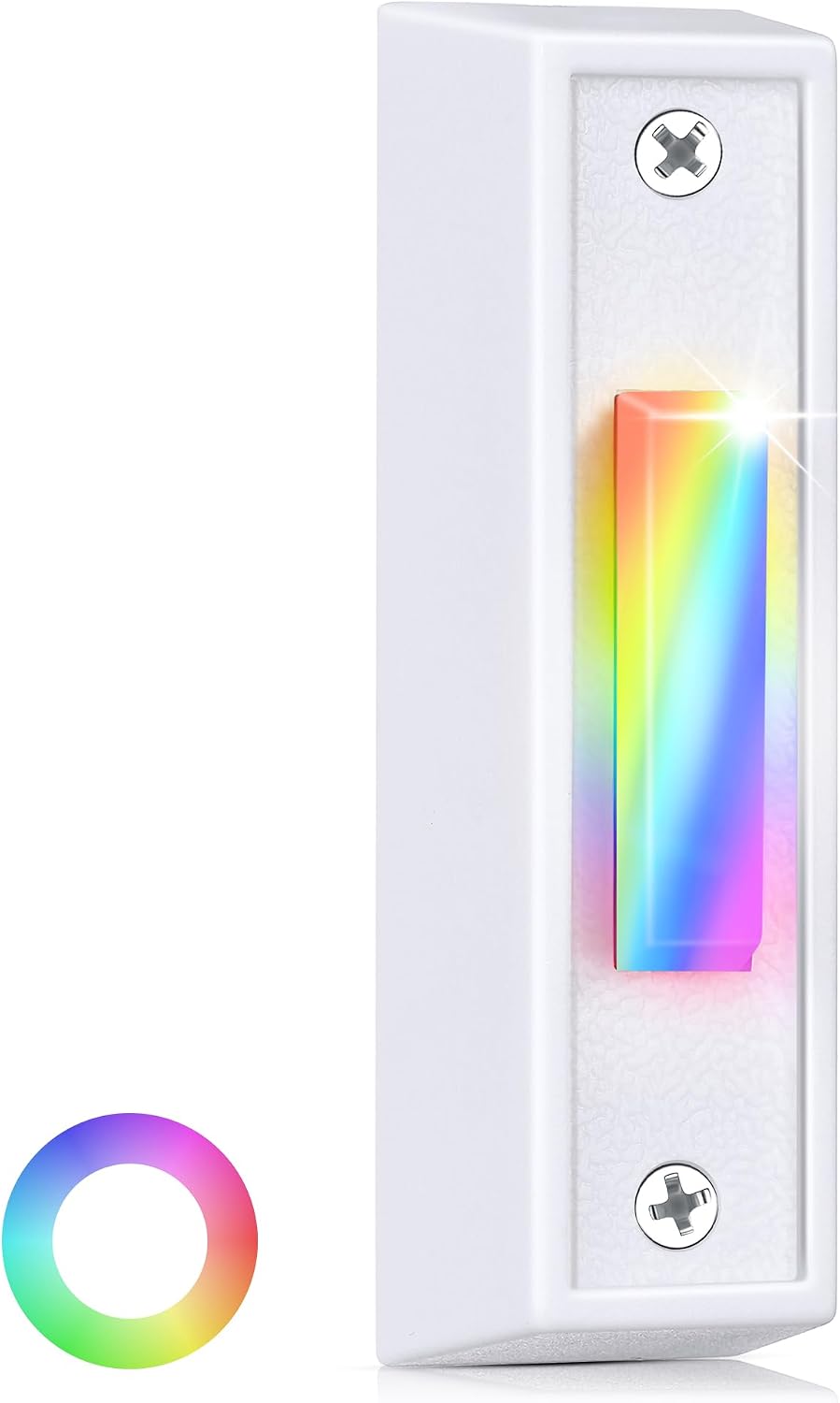 Saillong lighted wired doorbell, White, Warm White, 1 Pack