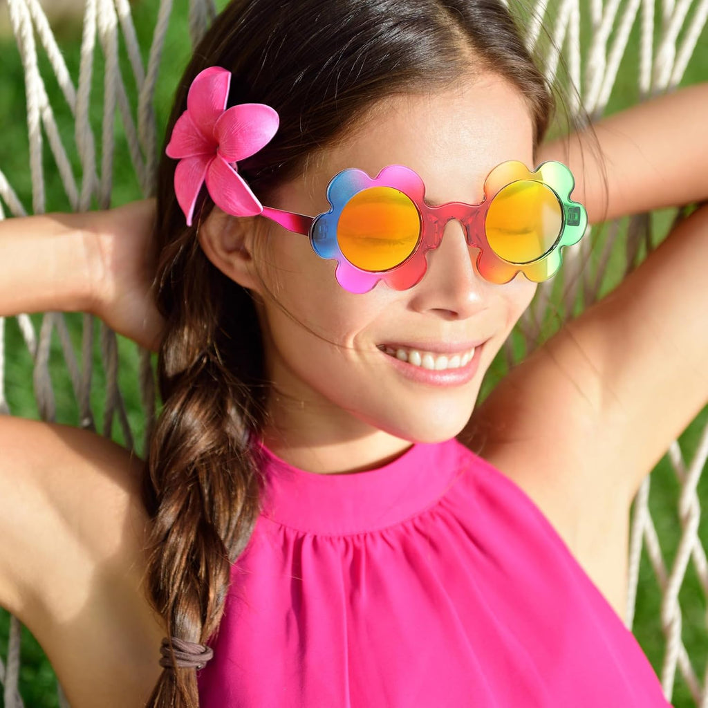 Saillong colorful flower fashion sunglasses, 10-pair set, product photo 4