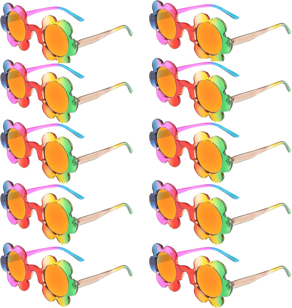 Saillong colorful flower fashion sunglasses, 10-pair set, product photo 1
