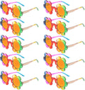 Saillong colorful flower fashion sunglasses, 10-pair set, product photo 1