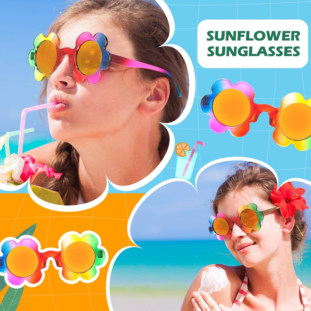 Saillong colorful flower fashion sunglasses, 10-pair set, product photo 7