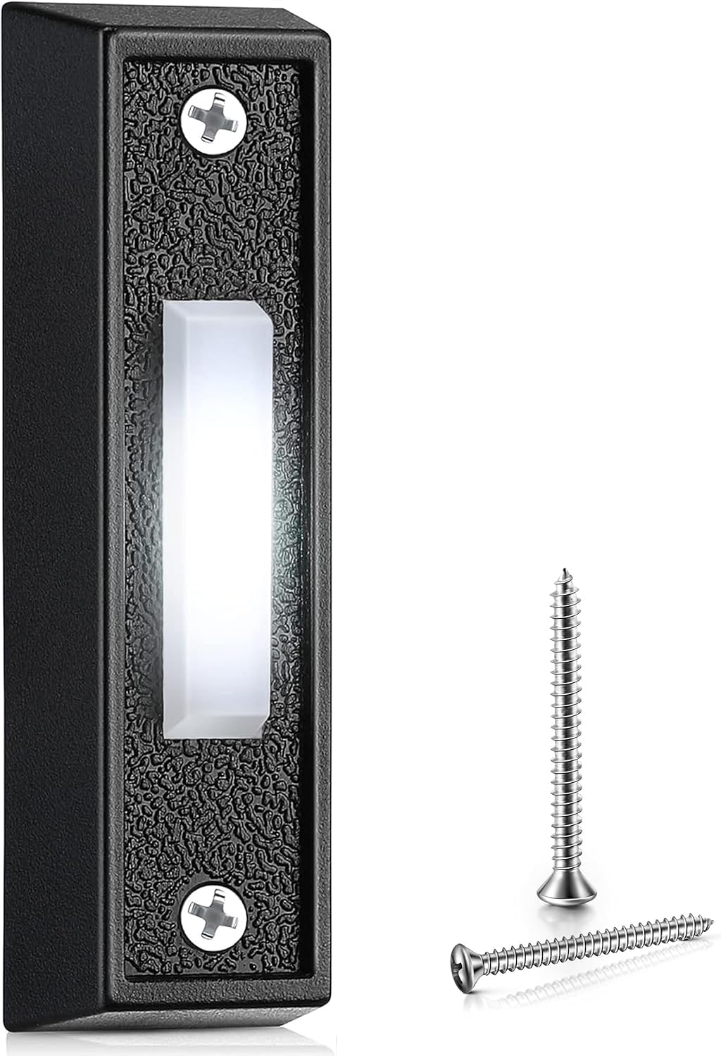 Saillong lighted wired doorbell, Black, Warm White, 2 Pack