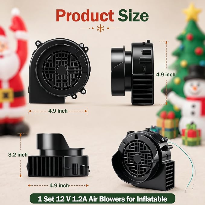 Saillong 12V DC Replacement Blower Fan for Holiday Inflatables