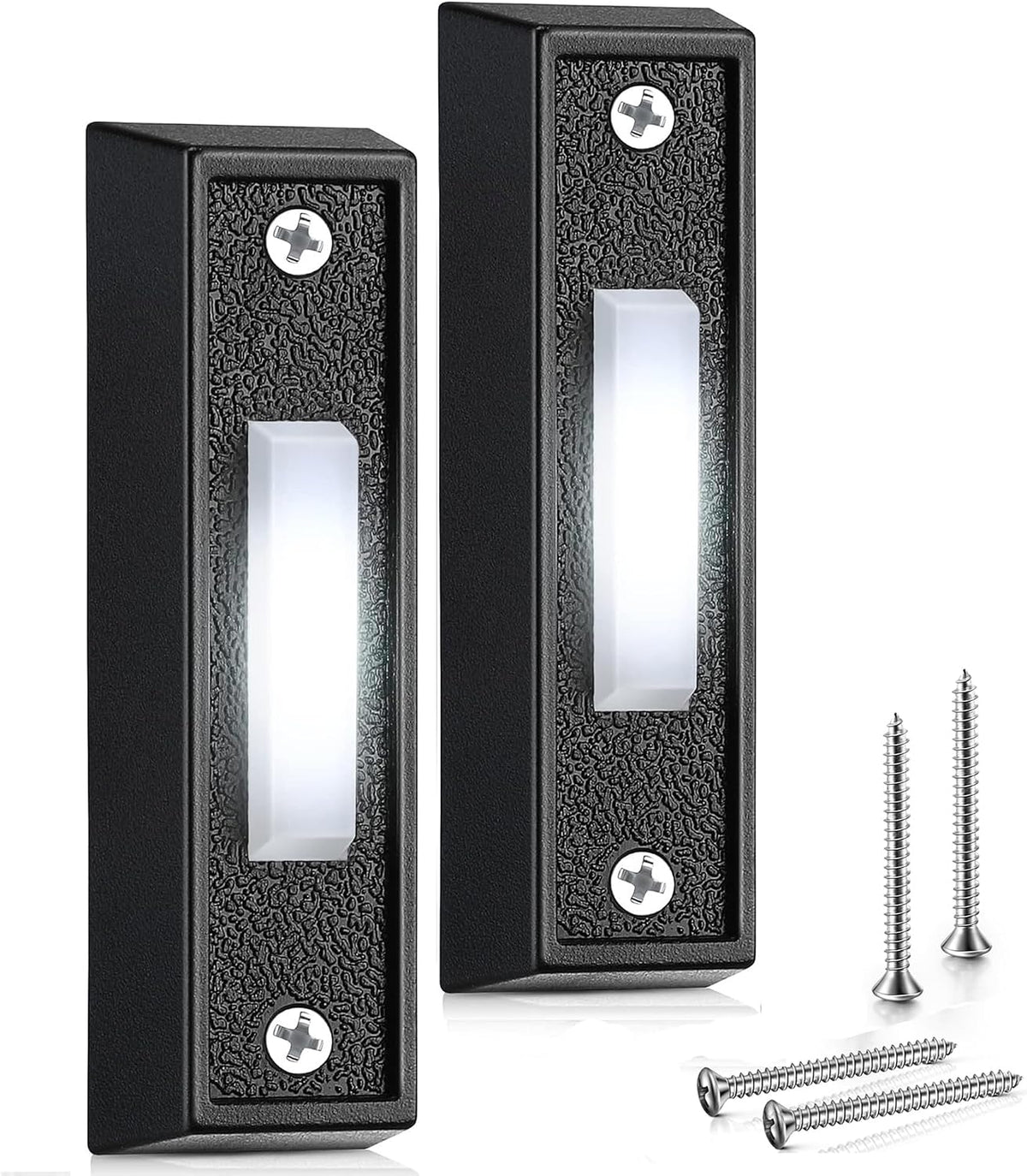 Saillong lighted wired doorbell, White, White, 1 Pack